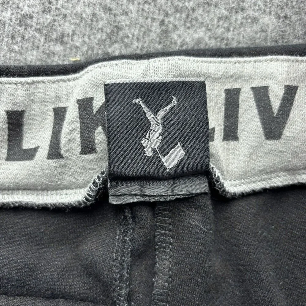 Baseballism Men’s Small Black Jogger Sweatpants Zip Pockets Athletic Lounge